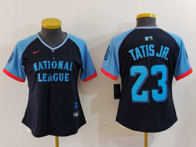 Women%27s San Diego Padres #23 Fernando Tatis Jr Navy 2024 All Star Limited Stitched Jersey